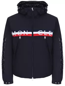 Пуховик с принтом MONCLER