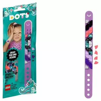 Конструктор Lego DOTs - Браслет - Сверкающий единорог