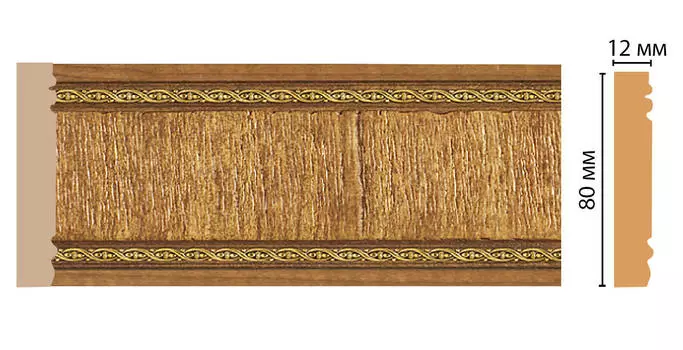 Молдинг DECOMASTER 150-4 (80*12*2400мм)