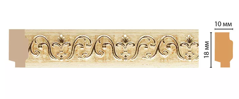 Молдинг DECOMASTER 158-1028 (18*10*2400мм)