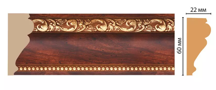 Молдинг DECOMASTER 161-1084 ДМ (60*22*2400 мм)