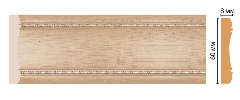Молдинг DECOMASTER 185-11 (60*8*2400мм)