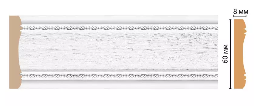 Молдинг DECOMASTER 185-16 (60*8*2400мм)