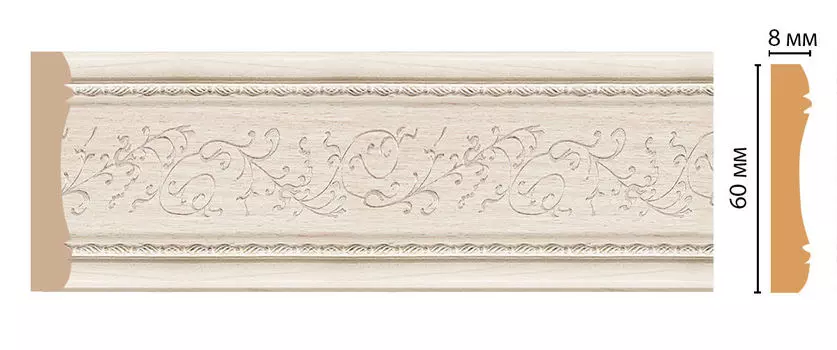 Молдинг DECOMASTER 186-13 (60*8*2400мм)