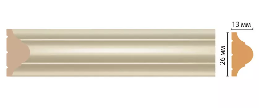 Молдинг DECOMASTER D001-61 (26*13*2400мм)