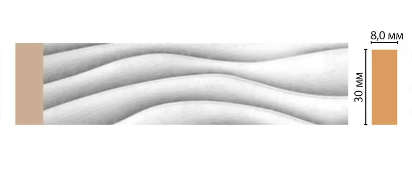 Молдинг DECOMASTER D044-375ДМ (30*8*2400мм)