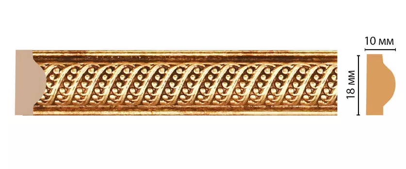 Молдинг с рисунком DECOMASTER 160A-893 ДМ (18*10*2400 мм)