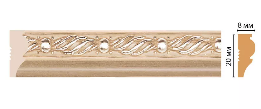 Молдинг DECOMASTER 103-11 (20*8*2400мм)