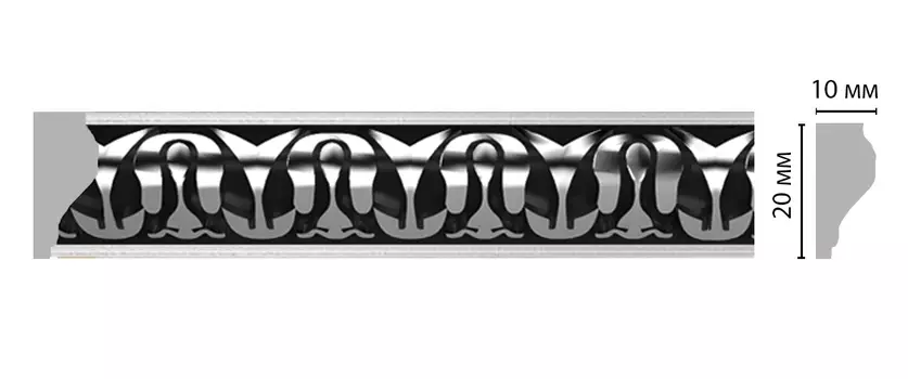 Молдинг DECOMASTER 103C-63ШК/54 ШК/54 (20*10*2400мм)