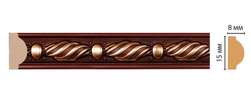 Молдинг DECOMASTER 130-52 (15*8*2400мм)