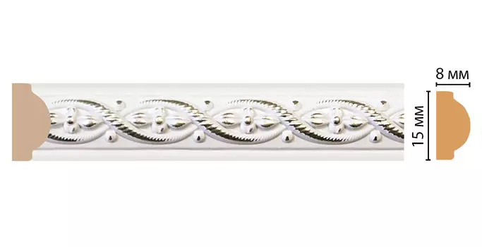 Молдинг DECOMASTER 130-7D ДМ (15*8*2400 мм)