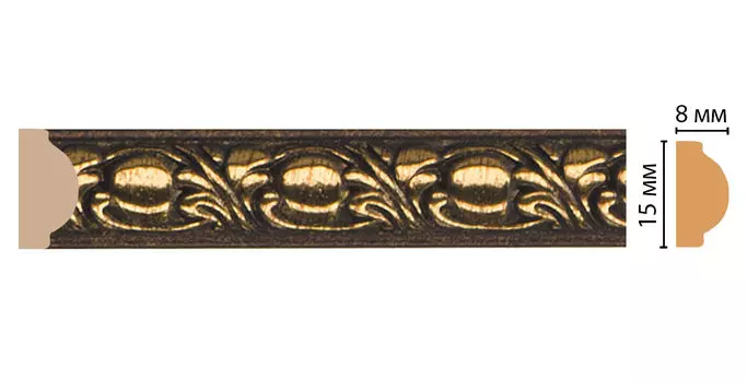Молдинг DECOMASTER 130C-56 ДМ (15*8*2400 мм)