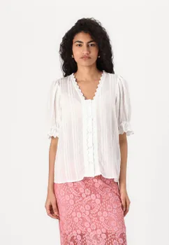 Блуза VICASJA V NECK VILA, кремовый