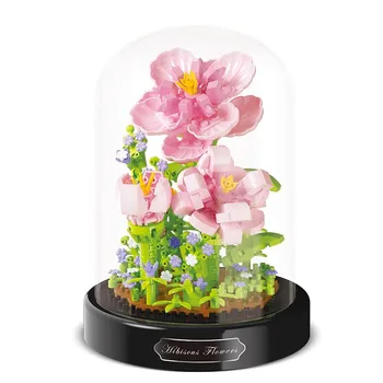 DIY Micro Flower Building Blocks Mini Bricks Частицы Eternal Life Цветы Домашний декор Сборка Головоломка Игрушка Дети Рождественские подарки