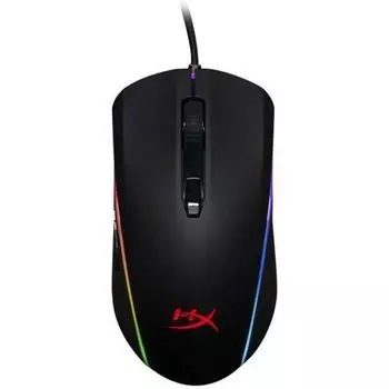 Мышь HyperX Pulsefire Surge 4P5Q1AA игровая, оптическая, 16000dpi, 6 кнопок, RGB подсветка, проводная, USB, чёрная