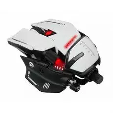 Мышь Mad Catz R.A.T. 8+ MR05DCINWH000-0 белая (PMW3389, Omron, USB, 11 кнопок, 16000 dpi, RGB подсветка)