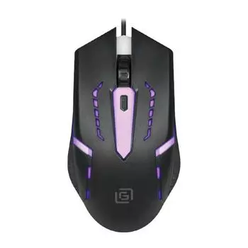 Мышь Oklick 398G черная оптическая (2400dpi) USB для ноутбука (4but) (1431665)