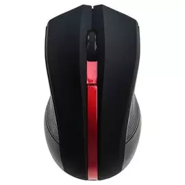 Мышь Oklick 615MW 412861 черный/красный оптическая (1000dpi) беспроводная USB для ноутбука (3but)