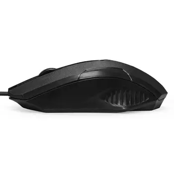 Мышь Exegate Professional Standard SH-9025 EX264096RUS USB, оптическая, 1000dpi, 3 кнопки и колесо прокрутки, длина кабеля 1,35м, черная, Color Box