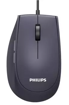 Мышь Philips SPK7327 5 кноп., USB 2.0, 1600dpi, бесшумная, Чёрный