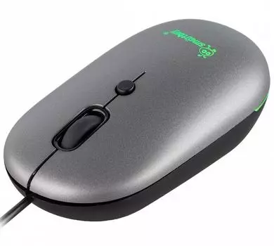 Мышь SmartBuy 328 проводная бесшумная с подсветкой, серый (1/40)