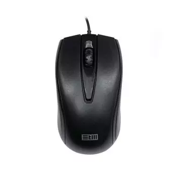 Мышь STM 105C 3 кн, 1000 DPI, 1.35м, черная