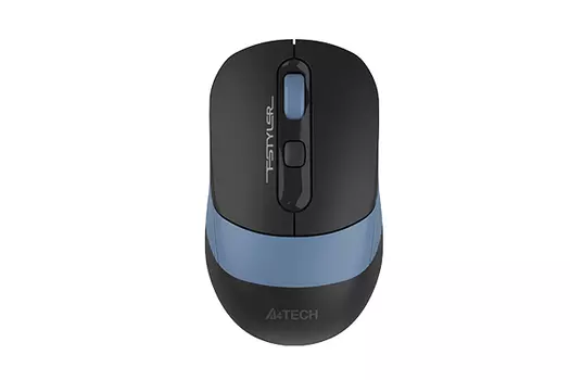 Мышь Wireless A4Tech Fstyler FB10C черный/синий оптическая (2400dpi) беспроводная BT/Radio USB (4but) (1583773)