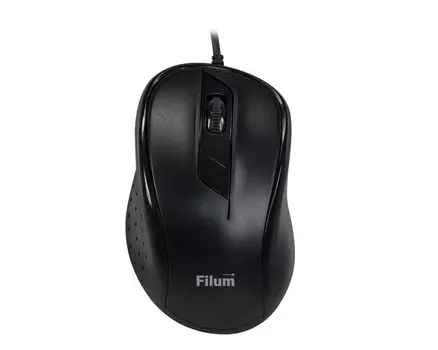 Мышь Filum FL-M30-BK оптическая USB 4 кл., DPI: 800/1200/1600/2400, черная, Windows XP/Vista/7/8/10, MacOS