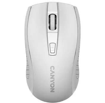 Мышь Wireless Canyon MW-7 CNE-CMSW07W 2.4Ghz, 6кн., DPI 800/1200/1600, 1 AA battery, white