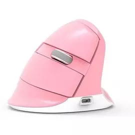 Мышь Wireless Delux 6938820405443 вертикальная KM-M618Mini, USB, 800/1200/1600/2400 розовая