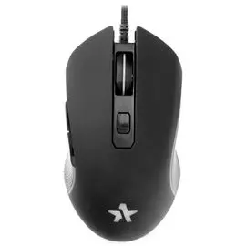 Мышь Гарнизон GM-780G черная, 2400 DPI, 6 кн, RGB, soft touch, каб.1.5м