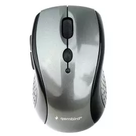 Мышь Wireless Gembird MUSW-430 серый глянец, 2.4ГГц, 6 кнопок,2400DPI