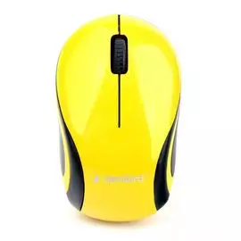 Мышь Wireless Gembird MUSW-615 2.4ГГц, 1200 DPI, 3кн., желтая