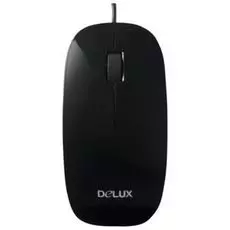 Мышь Delux DLM-111 черная, 1000dpi, USB (2 кнопок+скролл)