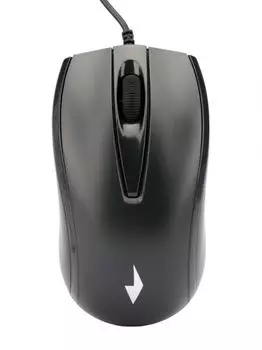 Мышь Gembird MOP-110 USB, черная, 2кн.+колесо-кнопка, 1000 DPI, кабель 1.8м