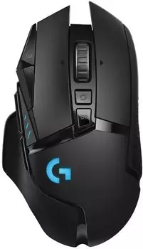 Мышь Wireless Logitech G502 LIGHTSPEED 910-005571 черный оптическая (25600dpi) USB (9but)