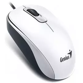 Мышь Genius DX-110 31010009401 1000 dpi, 3 кнопки+колесо прокрутки, провод 1,5 м, USB, White