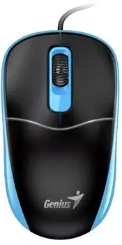 Мышь Genius DX-111 31010034402 1200 dpi/оптический/3 кнопки/USB-A/кабель 1,5м/черно-синий