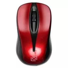 Мышь Wireless Oklick 675MW черный/красный 800dpi USB (2but)
