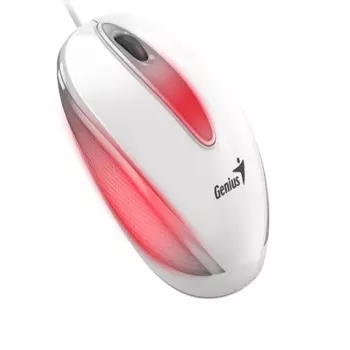 Мышь Genius DX-Mini 31010025401 светодиодная проводная, USB, 1000 DPI, white