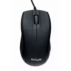 Мышь Delux DLM-375 M375P черная, 800dpi, PS/2 (2 кн+скролл)