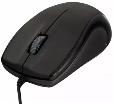 Мышь Delux DLM-375U черная, 800dpi, USB (2 кн+скролл)