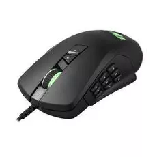 Мышь HIPER Quantum Q-M2 QM-2 чёрная (USB, 9 кнопок, 5000 dpi, сменные панели)