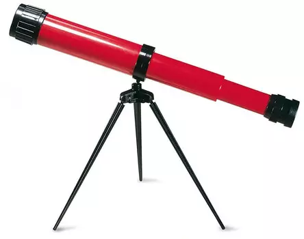 Телескоп детский настольный Navir 15x c дополнительной линзой на 25x, красный