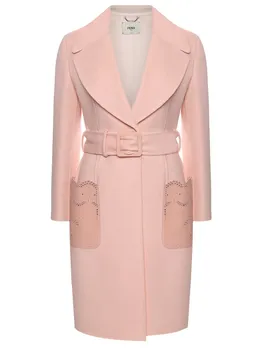 Пальто шерстяное FENDI