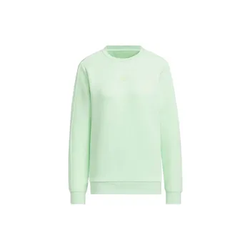 Adidas Свитшот с круглым вырезом и длинным рукавом с логотипом, женский, зеленый JE8613 S