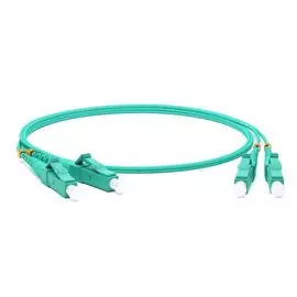 Патч-корд волоконно-оптический Hyperline FC-D2-503-LC/PR-LC/PR-H-3M-LSZH-BK MM 50/125(OM3), LC-LC, d