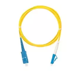 Патч-корд волоконно-оптический NikoMax NMF-PC1S2C2-SCU-LCU-001 simplex SC/UPC-LC/UPC стандарта OS2 LSZH нг(A)-HFLTx, 2мм, 1м, желтый