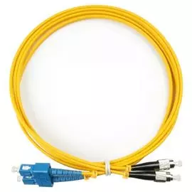 Патч-корд волоконно-оптический TopLAN DPC-TOP-OM2-SC/P-FC/P-3.0 дуплексный, SC/UPC-FC/UPC , MM 50/125, 3.0 м