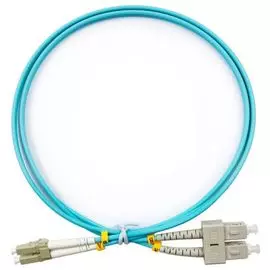 Патч-корд волоконно-оптический TopLAN DPC-TOP-OM3-LC/P-SC/P-3.0 дуплексный, LC/PC-SC/PC, OM3, LSZH, 3.0 м